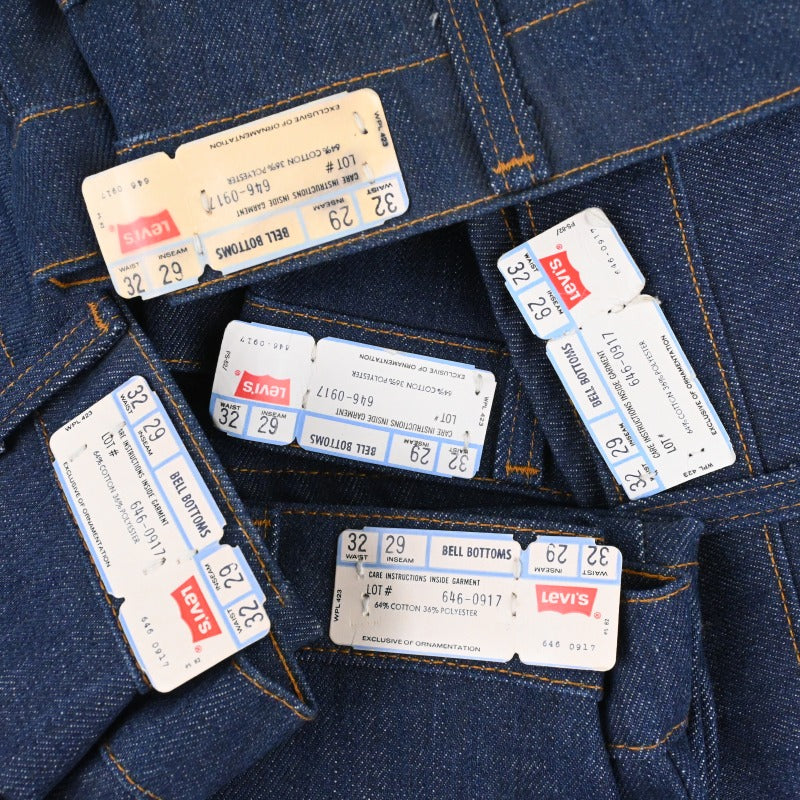 80y' LEVI'S 646-0917 BELL BOTTOMS DEAD STOCK SIZE W32 L29