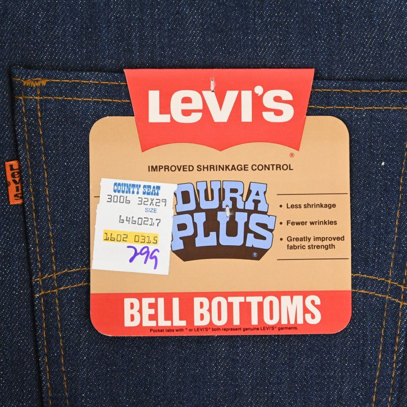 80y' LEVI’S 646-0917 BELL BOTTOMS DEAD STOCK SIZE W32 L29