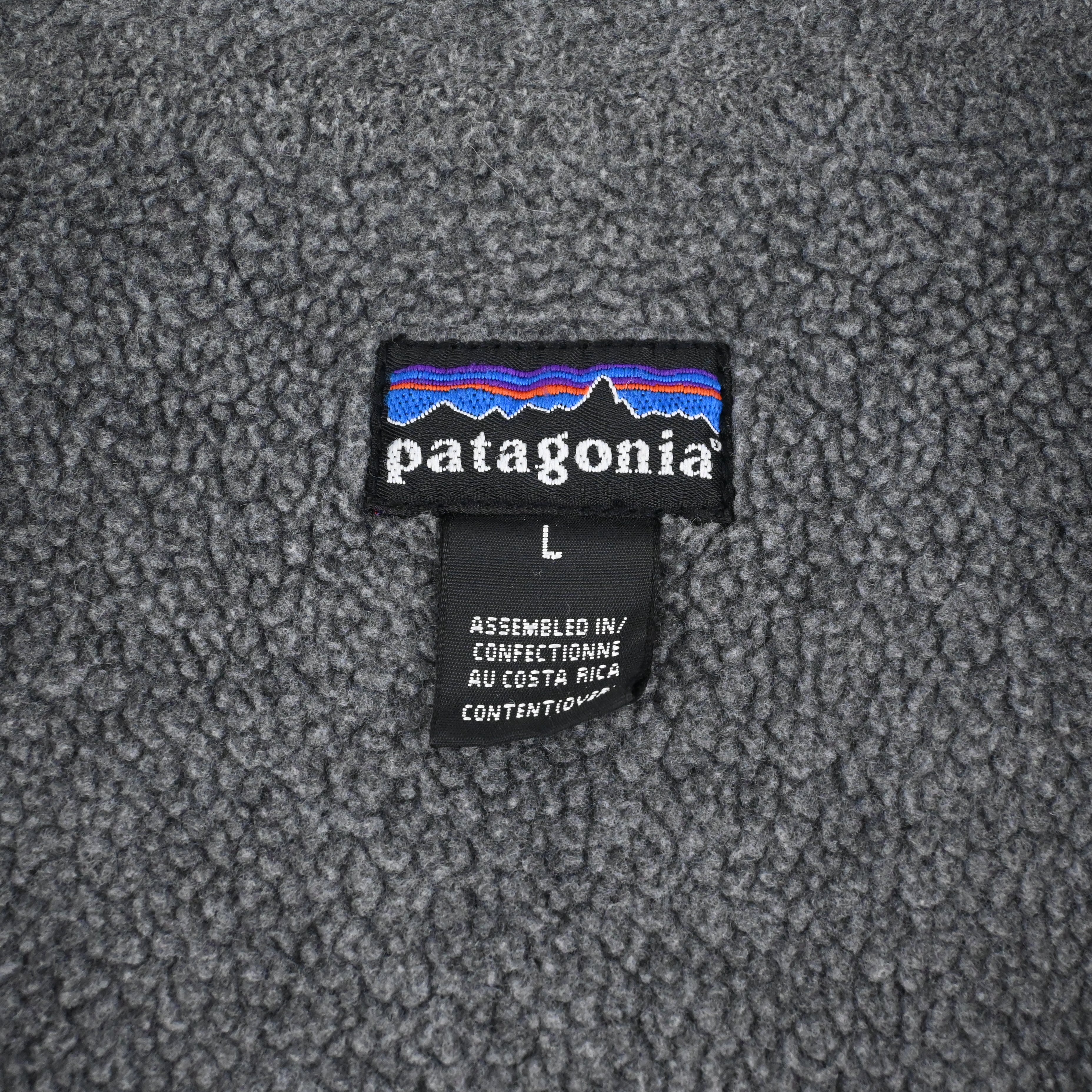 97 patagonia SHELLED SYNCHILLA VEST SIZE L Charcoal
