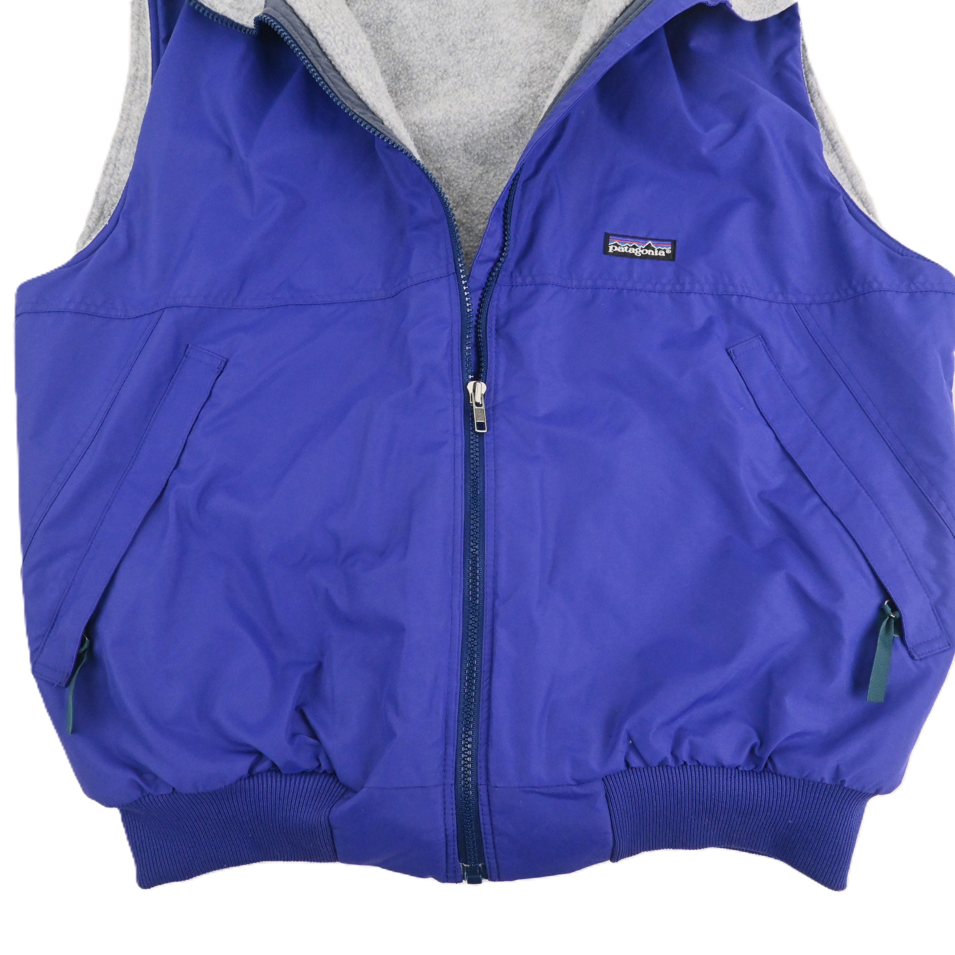 '93 patagonia SHELLED SYNCHILLA VEST SIZE L Purple/Heather Gery