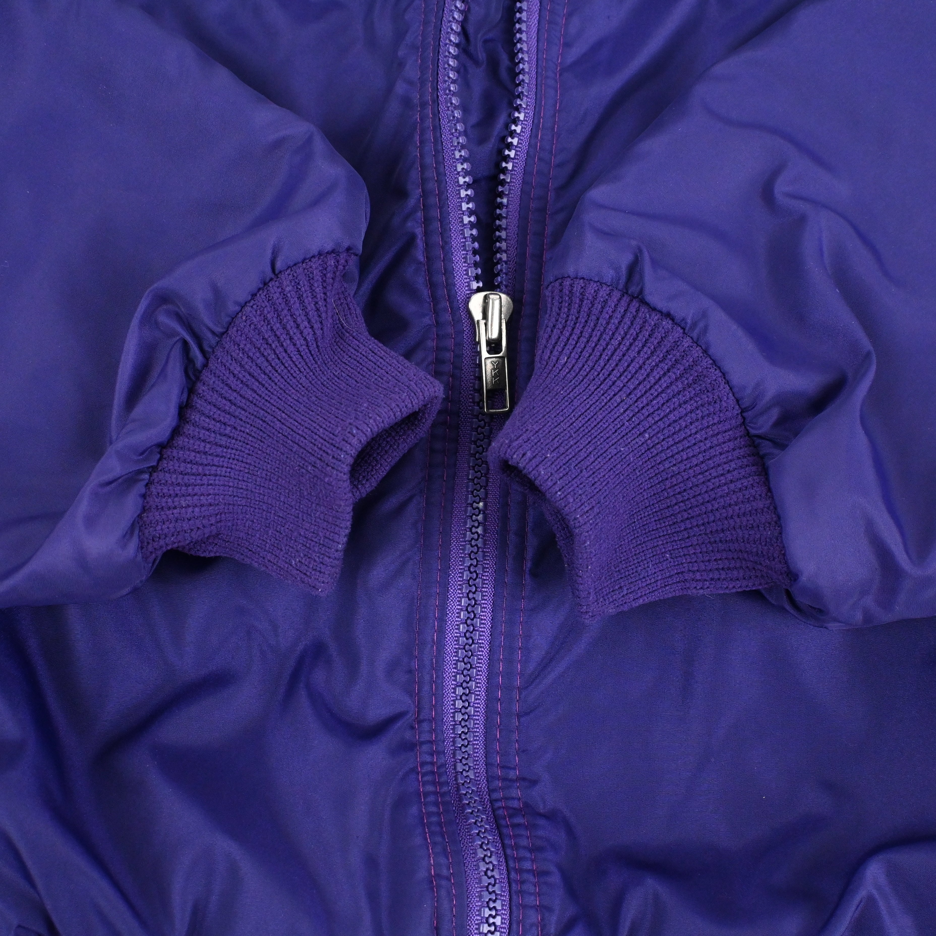 90 patagonia SHELLED CAPILENE JACKET SIZE M Eggplant/Navy