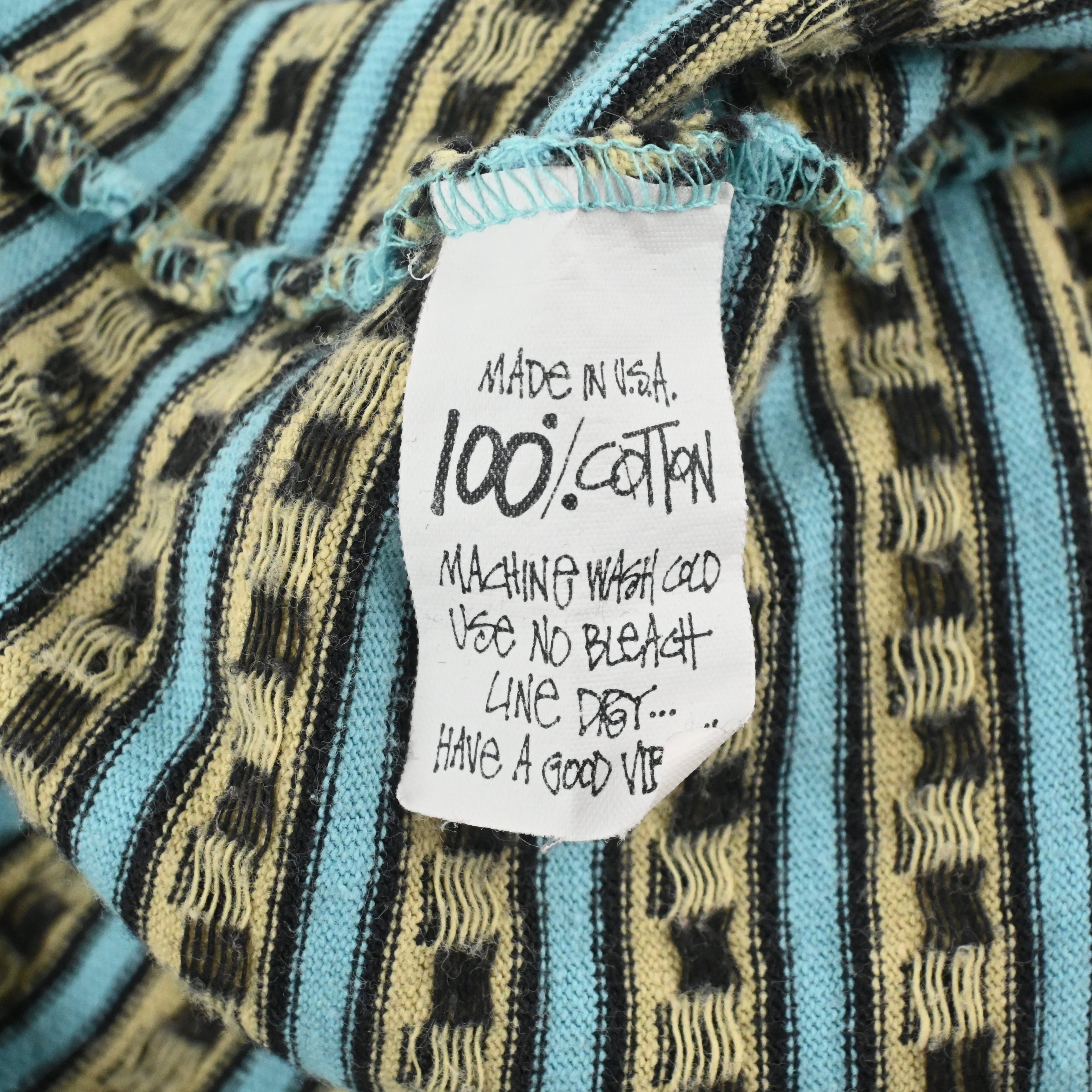 80's STUSSY JACQUARD POCKET T-SHIRT SIZE XL