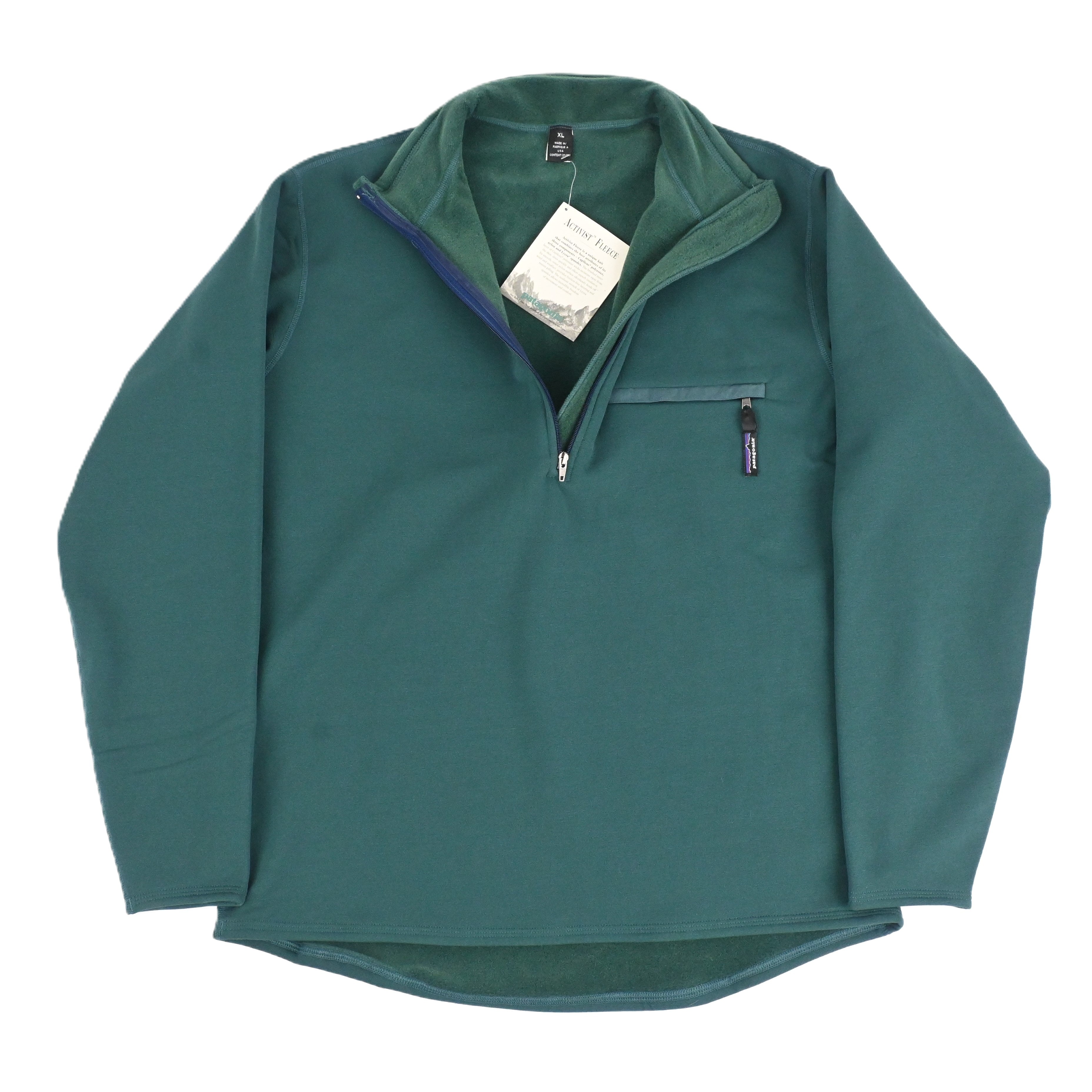 '94  patagonia ACTIVIST FLEECE TOP DEAD STOCK SIZE XL Pacific Blue