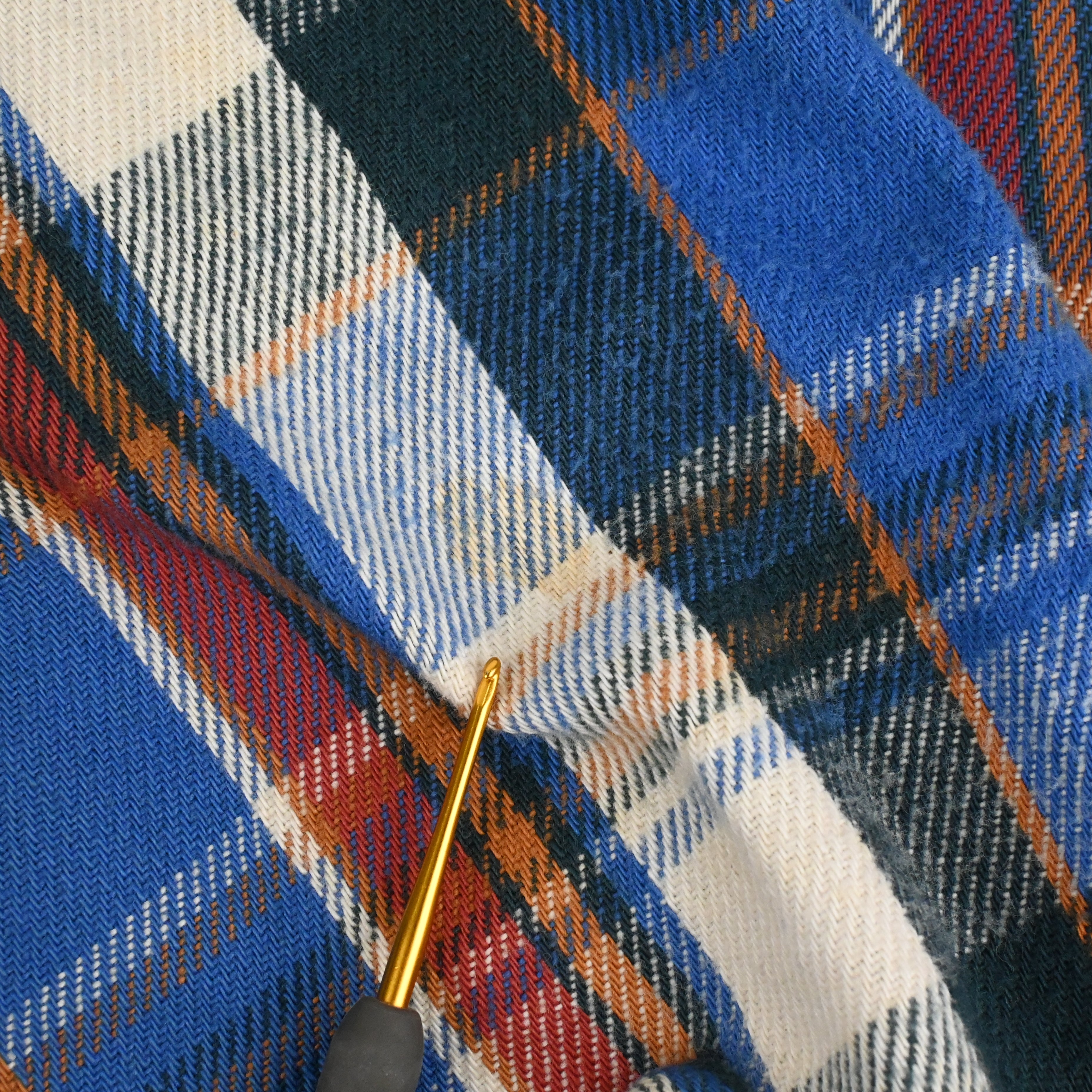 80's FIVE BROTHER FLANNEL L/S SHIRT SIZE L-TALL