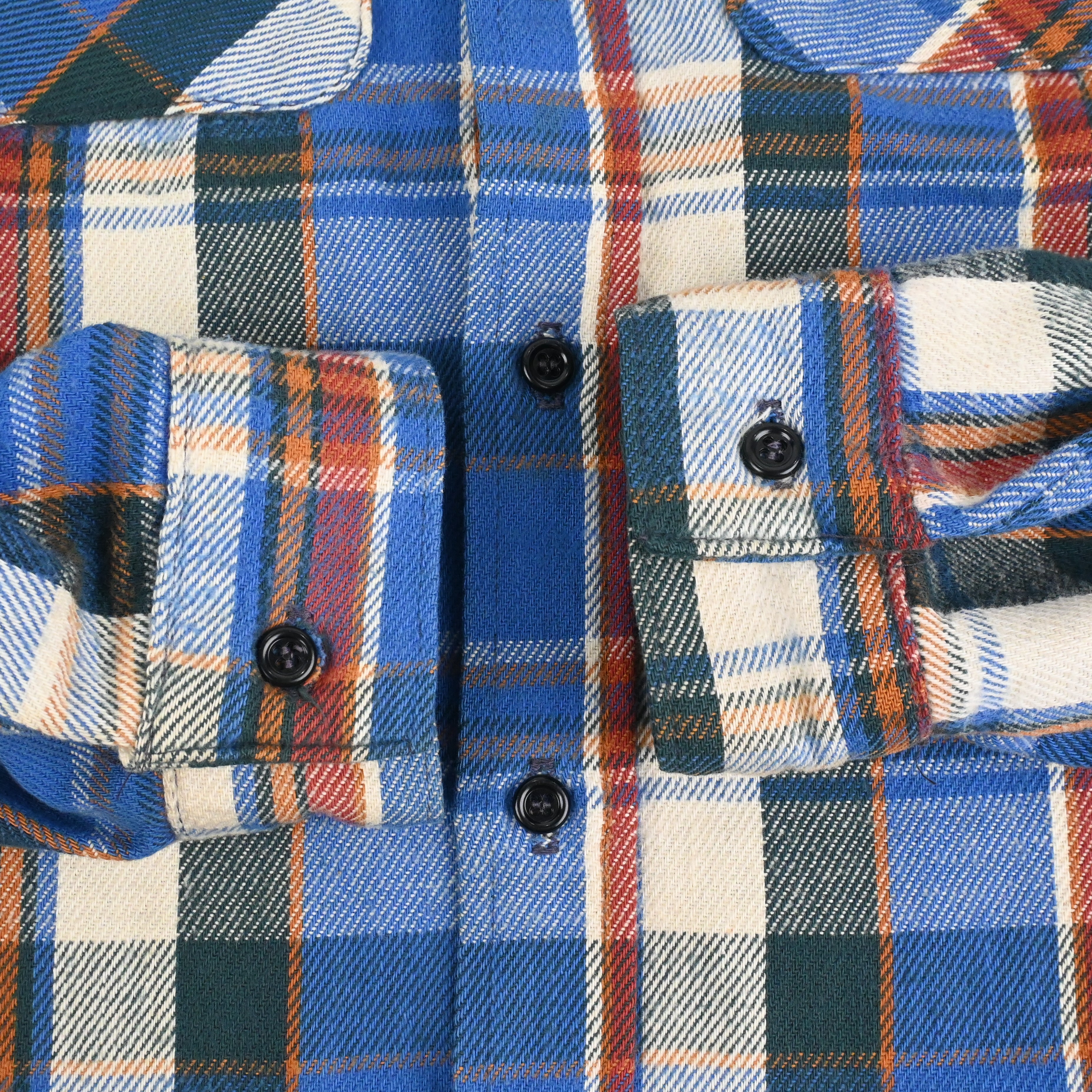 80's FIVE BROTHER FLANNEL L/S SHIRT SIZE L-TALL