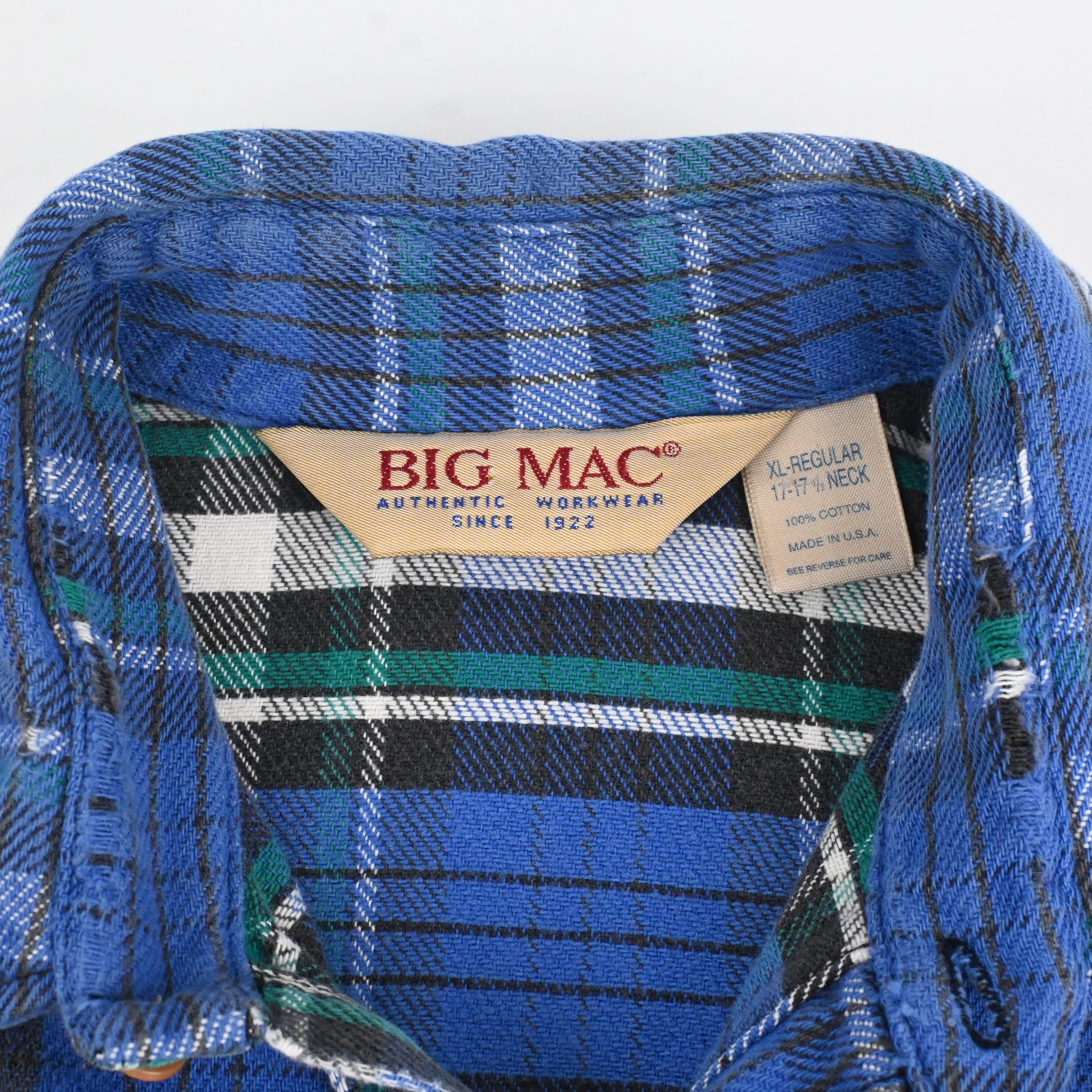 90's BIG MAC FLANNEL L/S SHIRT SIZE XL-REG