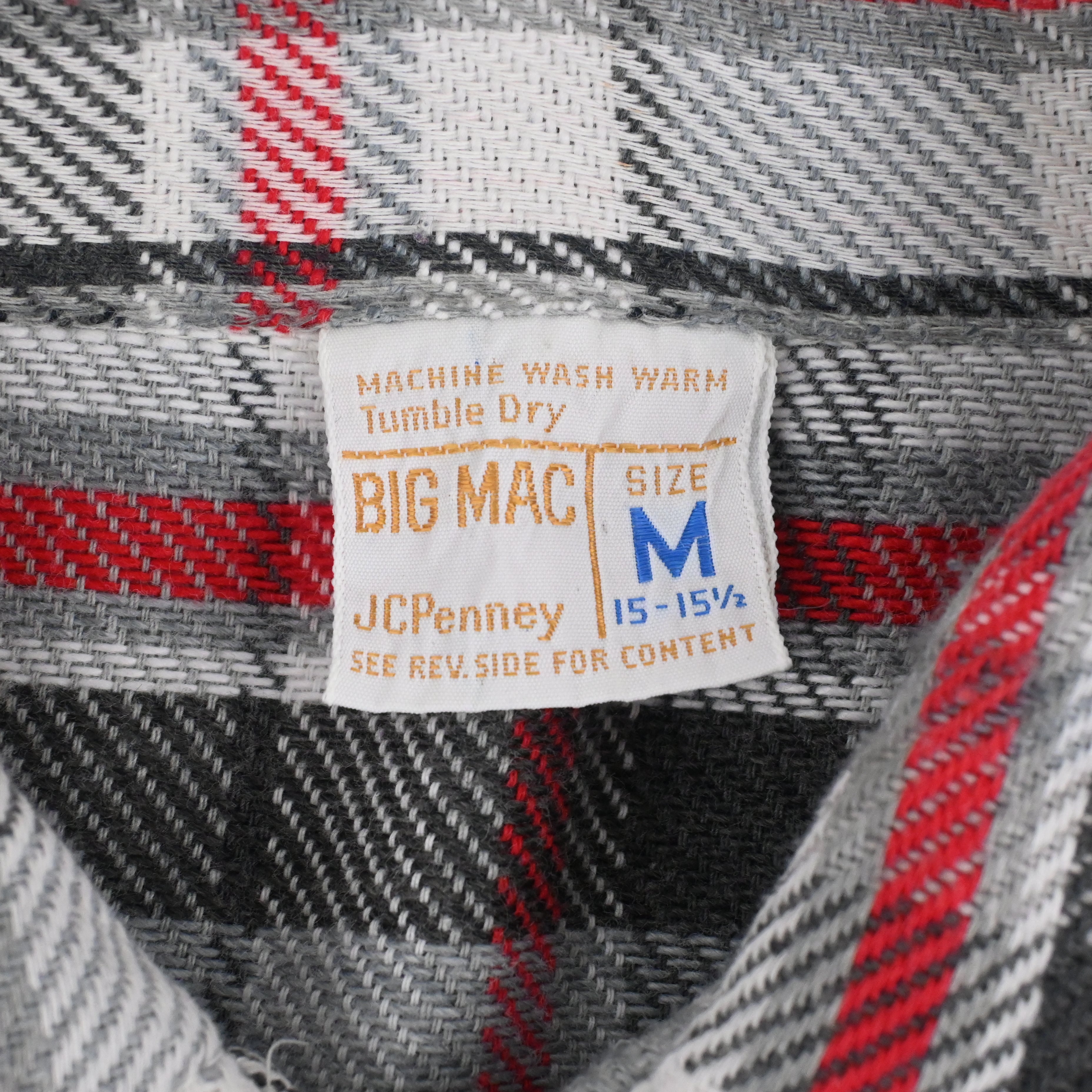 70's BIG MAC FLANNEL L/S SHIRT SIZE M