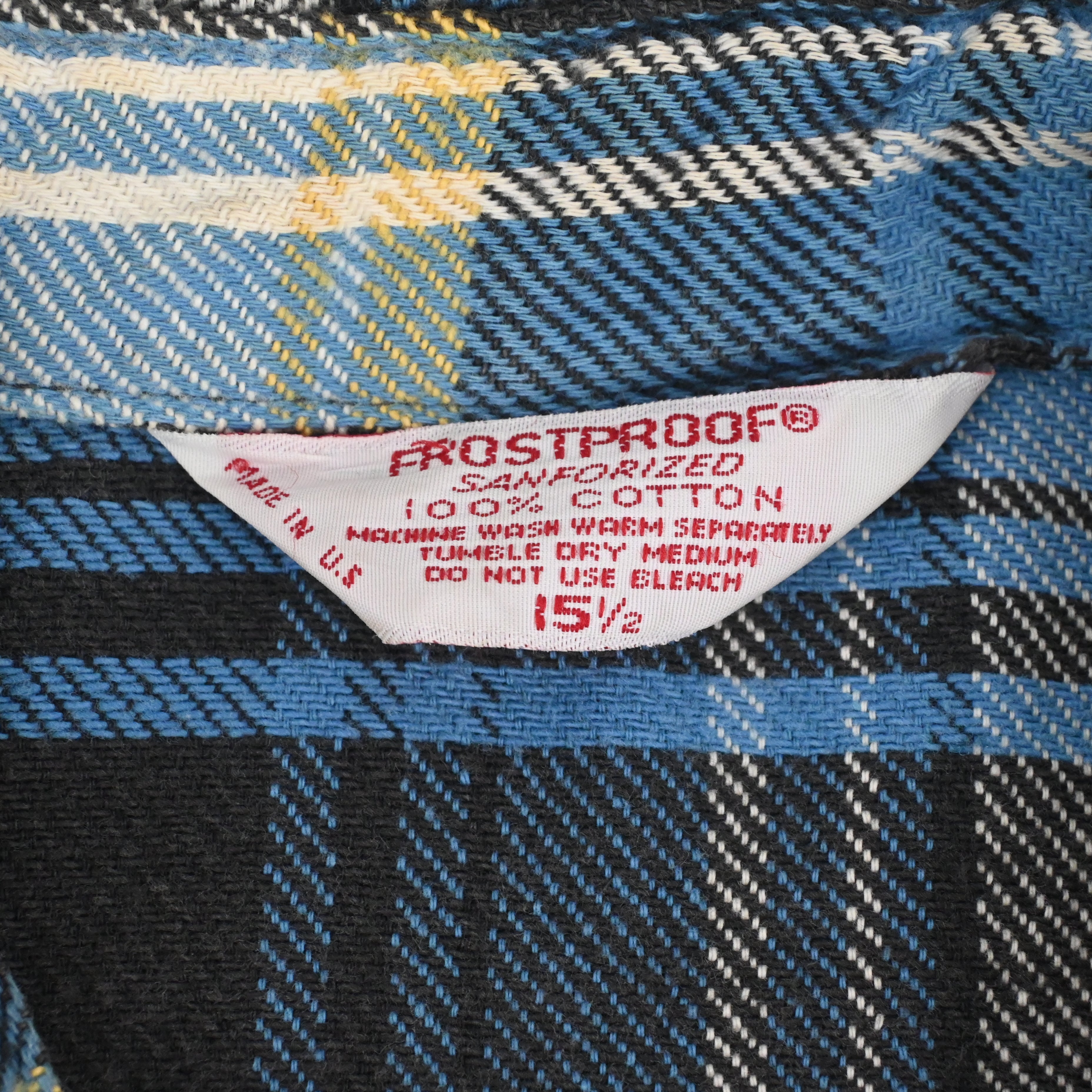 70's FROSTPROOF FLANNEL L/S SHIRT SIZE M