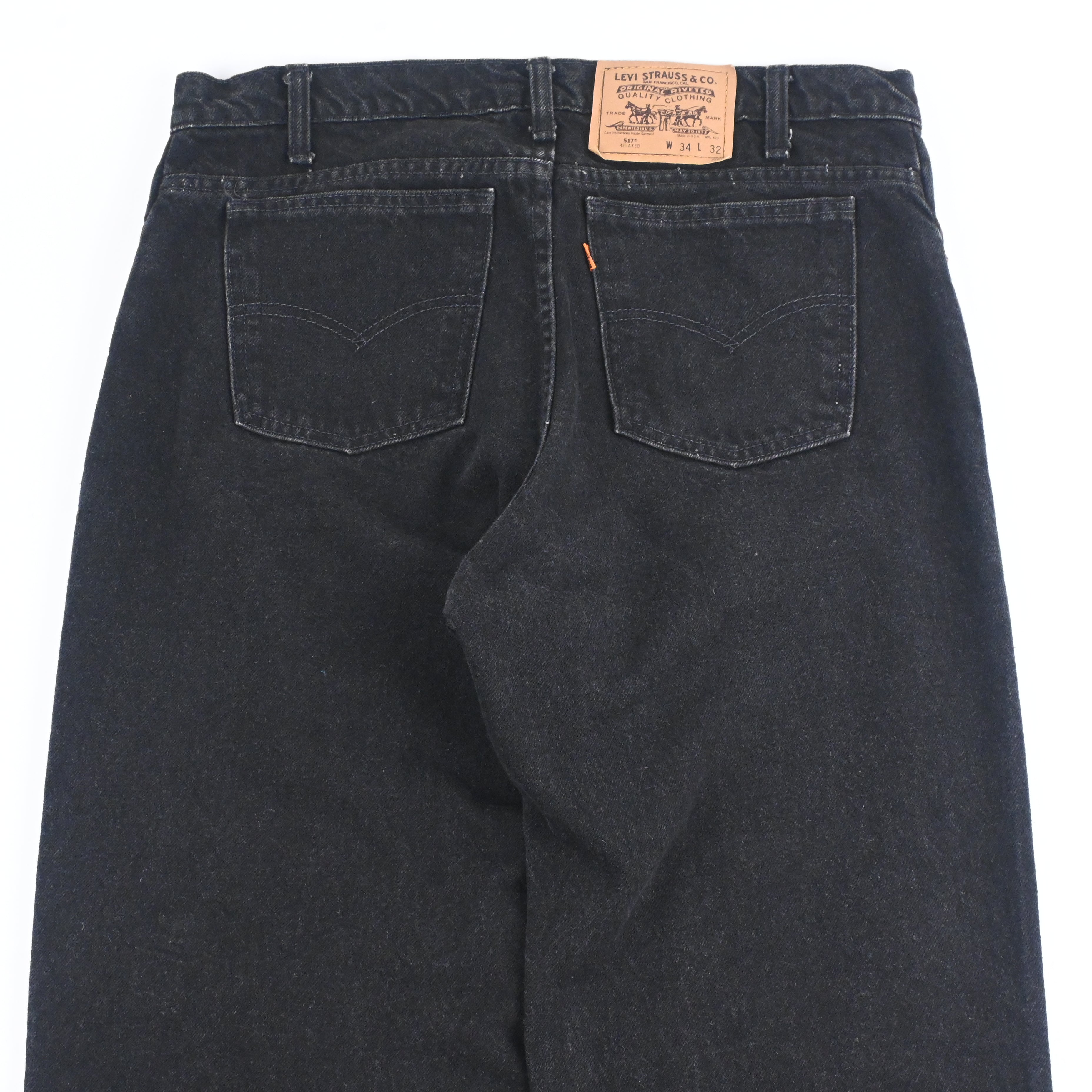 93 Levi's 517 40518-4159 Black SIZE W34 L32