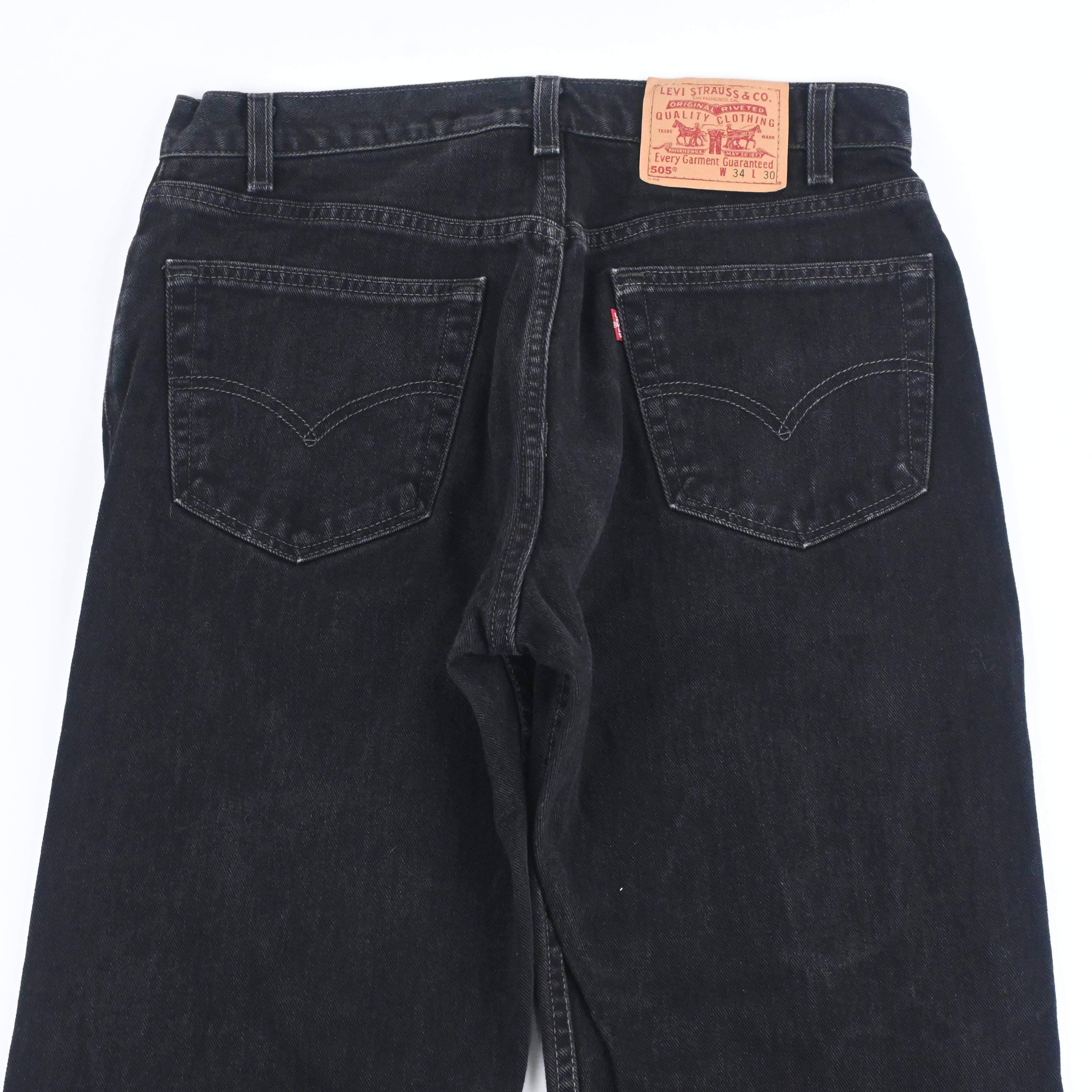 '91 Levi's 505-0260 Black SIZE W34 L30
