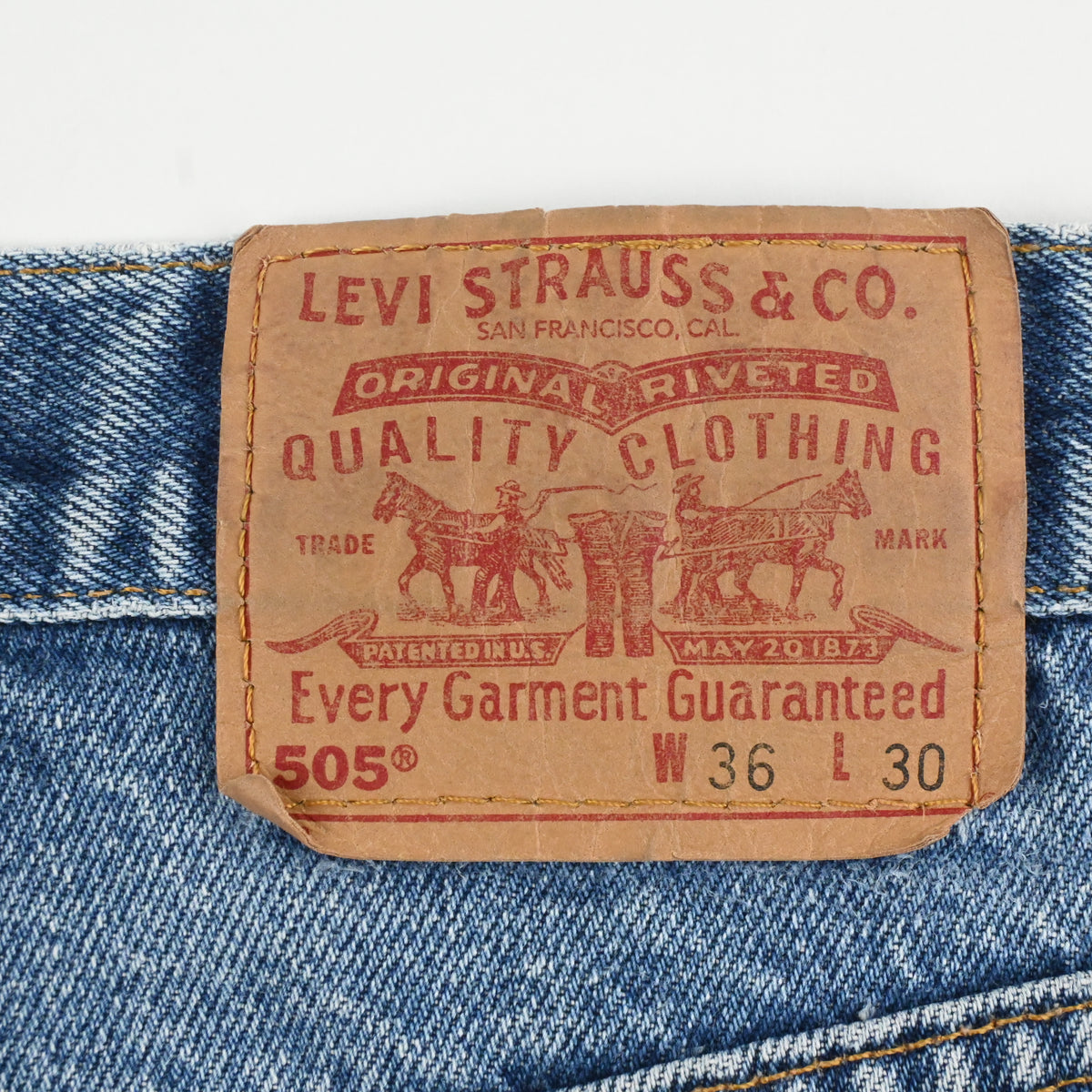 '02 LEVI'S 505-0216 SIZE W36 L30