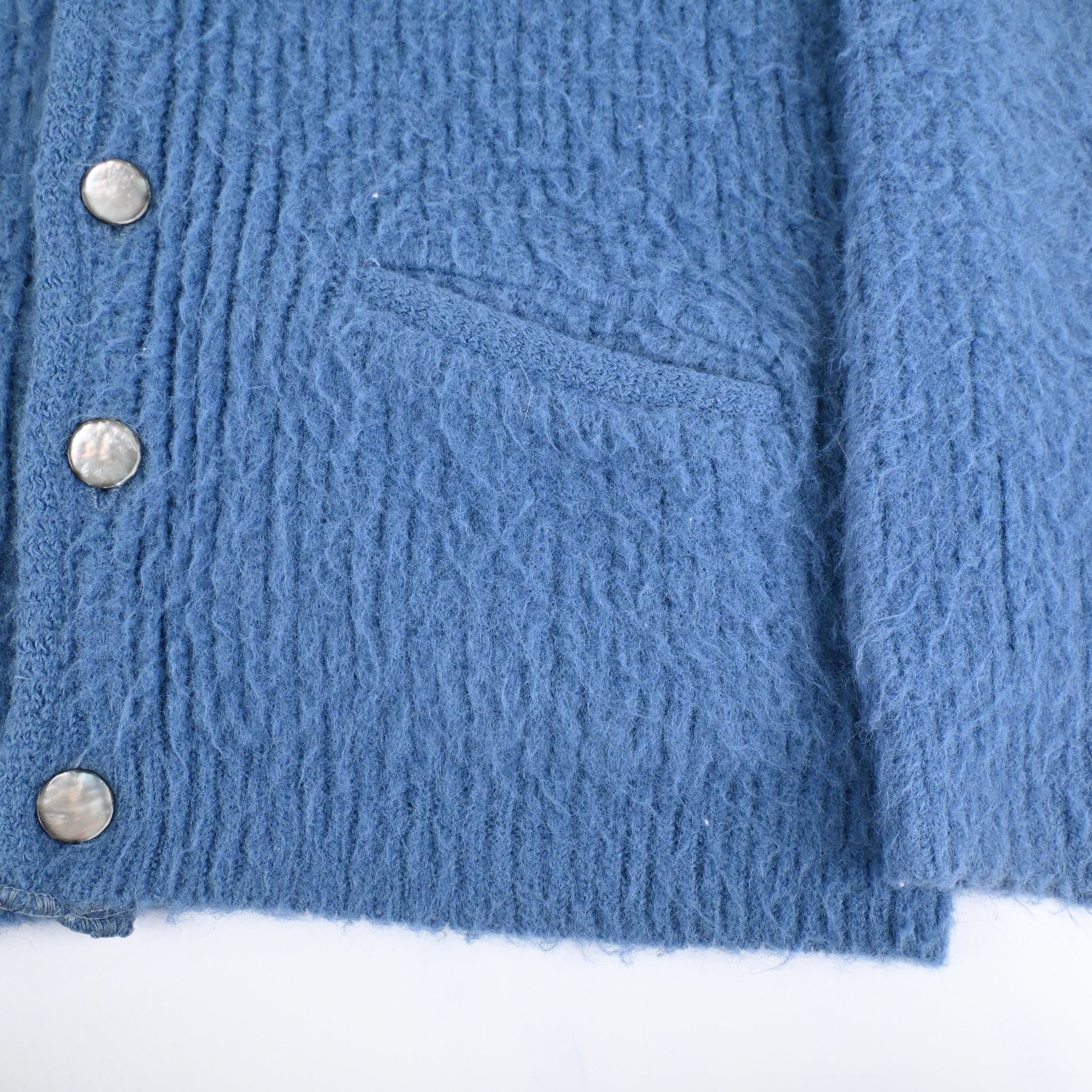 60's BRENT ACRYLIC CARDIGAN SIZE M