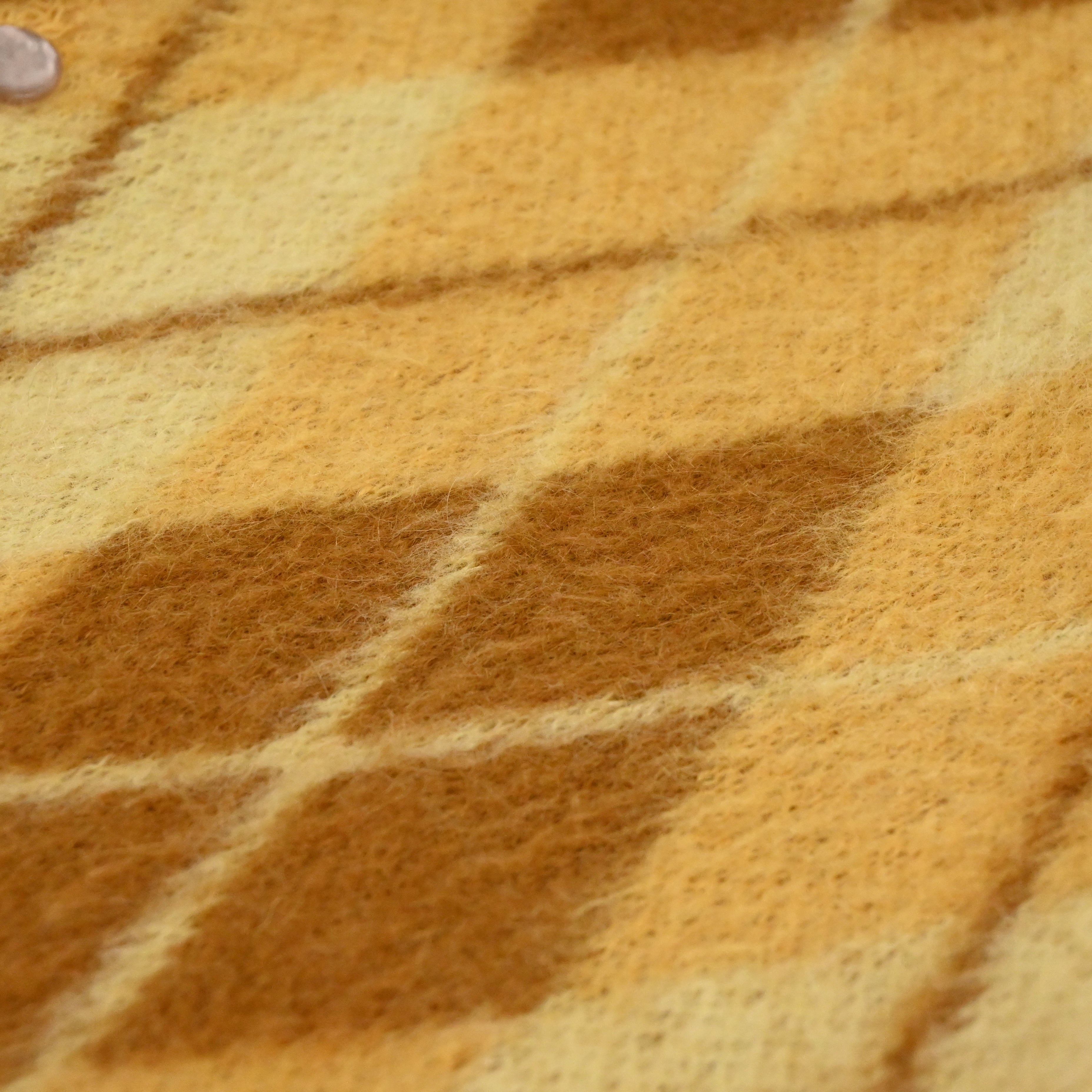 60's SEARS KINGS ROAD SPORTWEAR ARGYLE MOHAIR CARDIGAN size M