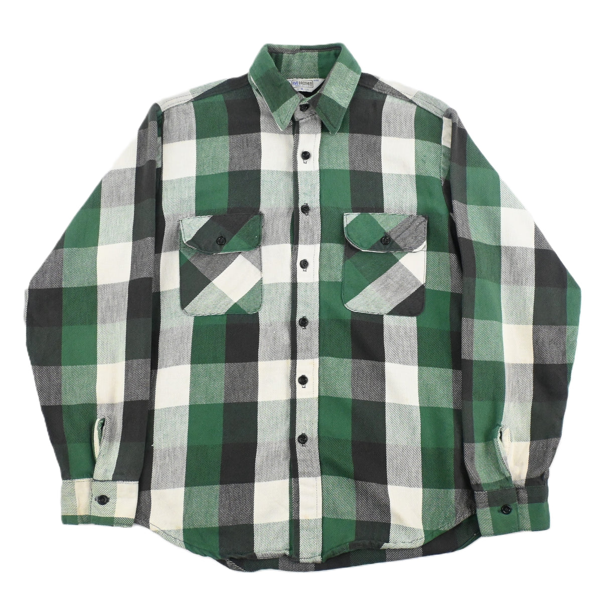 80's FIVE BROTHER FRANNEL SHIRT SIZE M