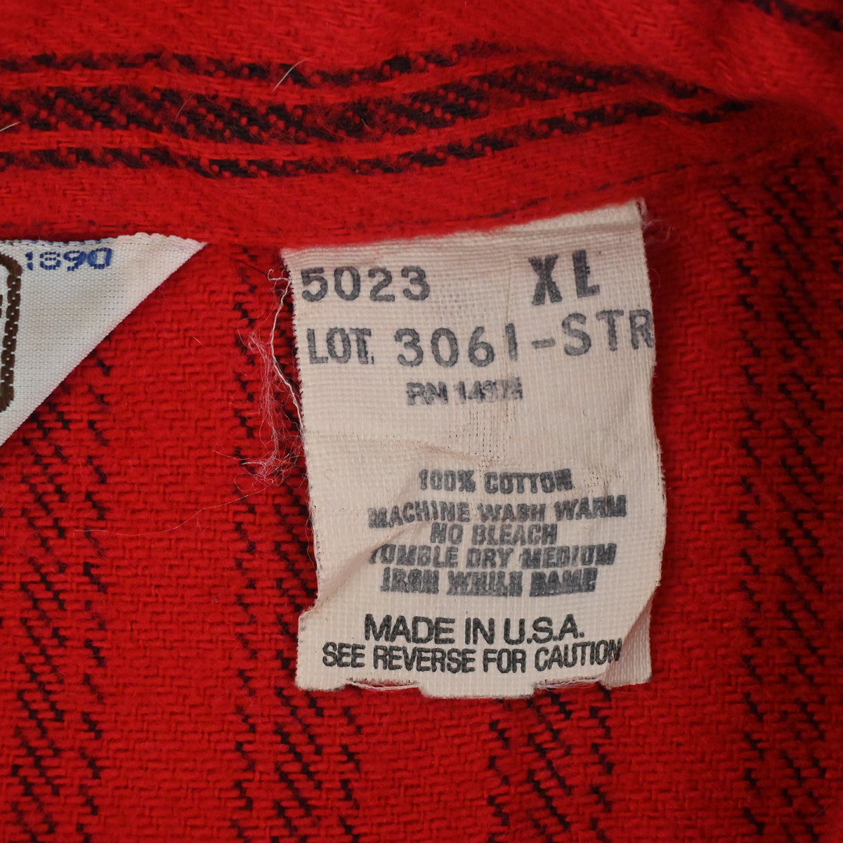 80's FIVE BROTHER FRANNNEL SHIRT SIZE XL