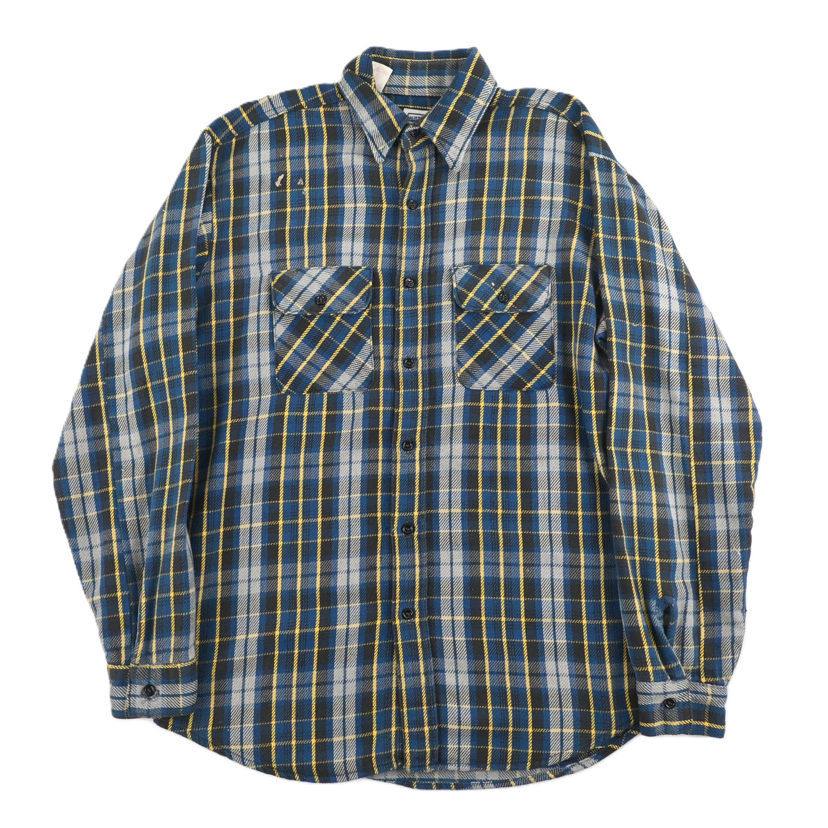 ~80's FIVE BROTHER FRANNEL SHIRT SIZE L TALL