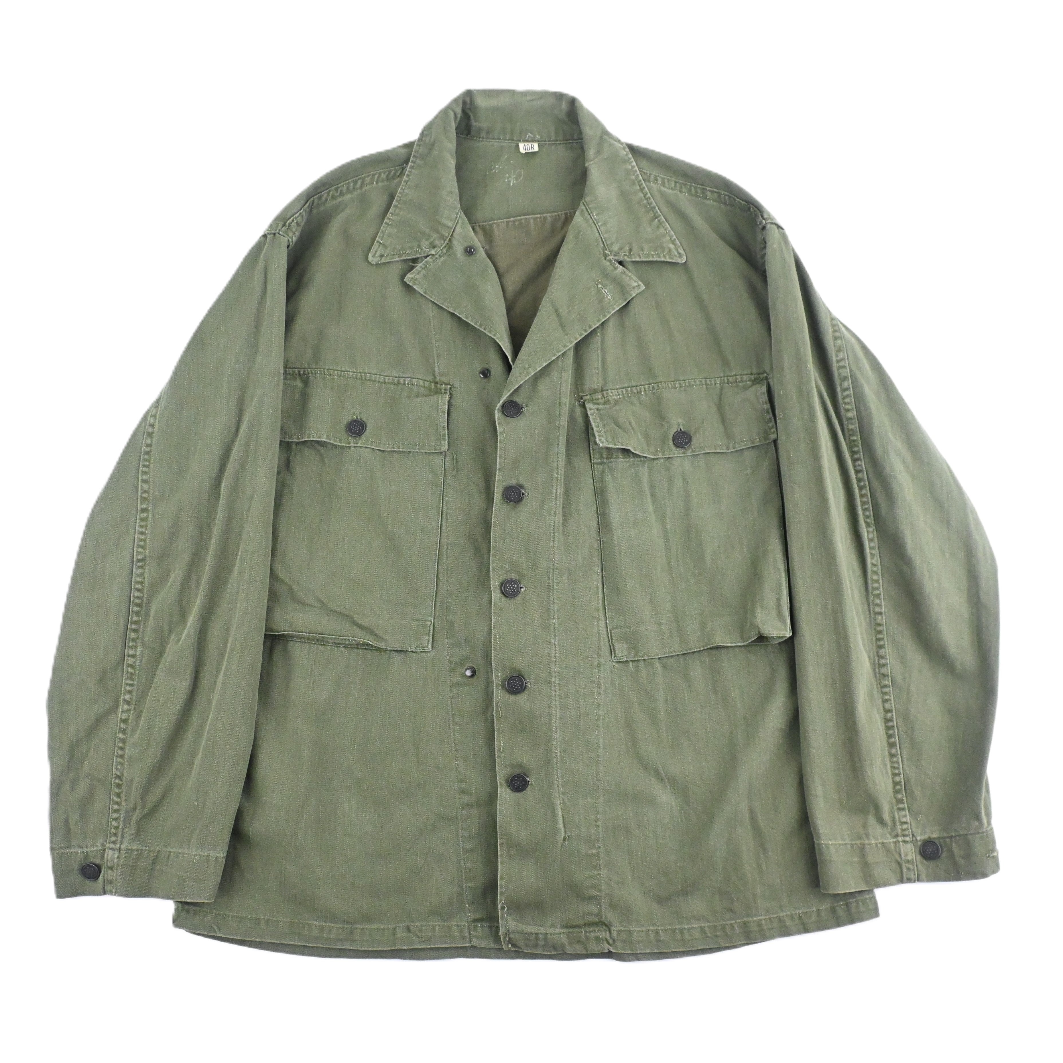 40's US ARMY M-43 UTILITY JACKET HBT SIZE 40R