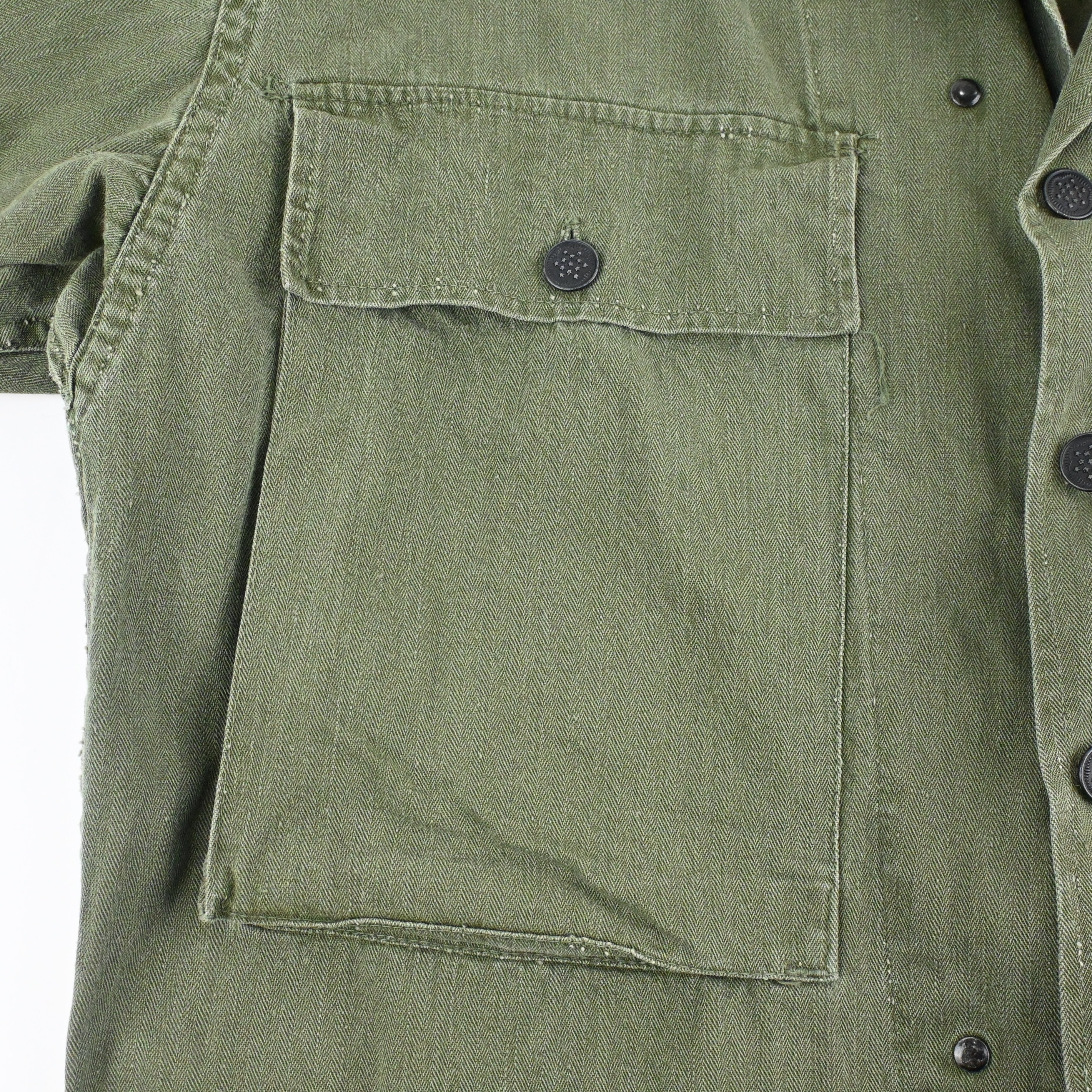 40's US ARMY M-43 UTILITY JACKET HBT SIZE 40R