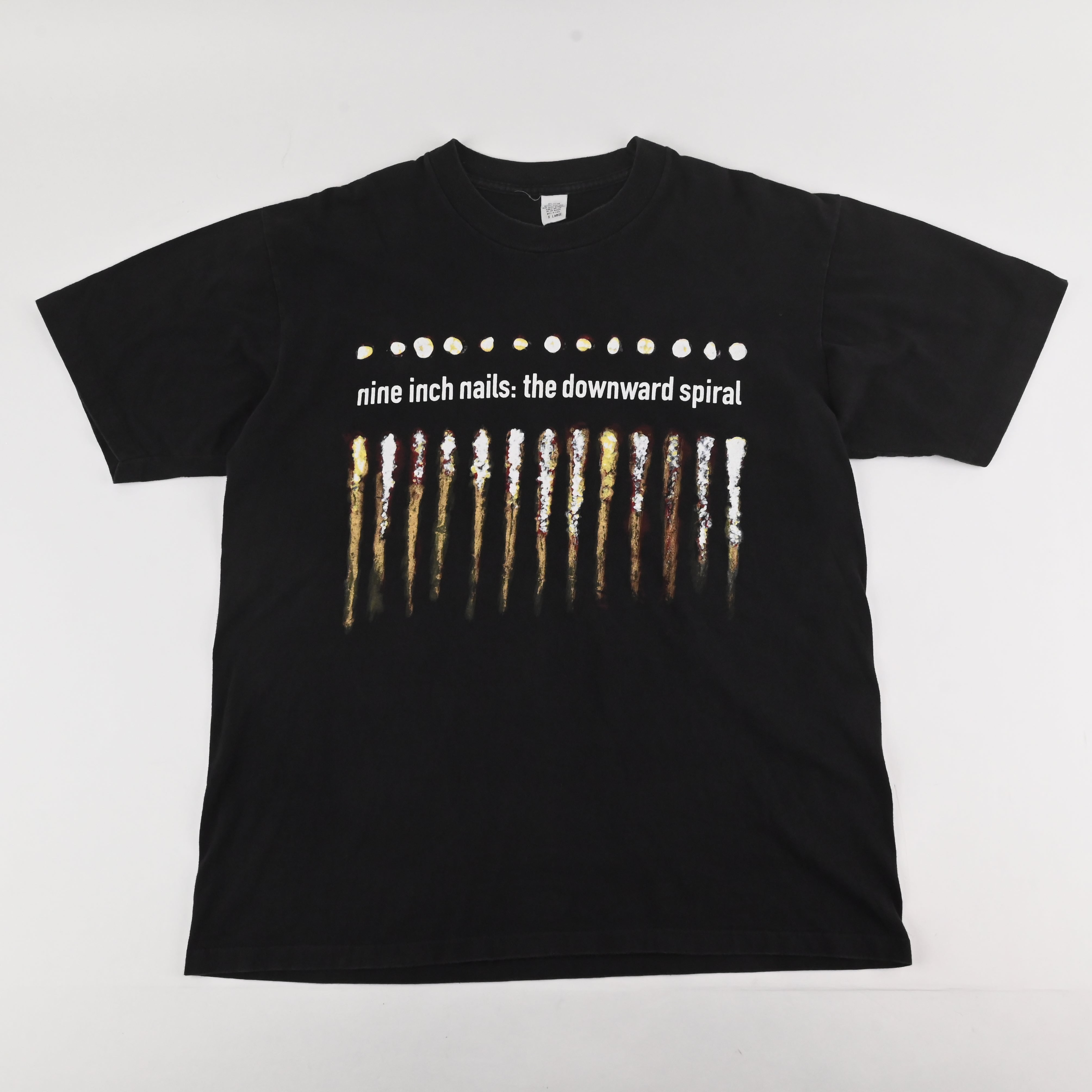 94© NINE INCH NAILS "THE DOWNWARD SPIRAL” T-SHIRT SIZE XL
