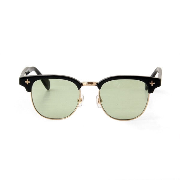 FLAME:Black×Gold LENSES:Olive　　　　　　　　　　　　　　　　　　　　　　　　　　　　Foremost Garments Flip up Glasses