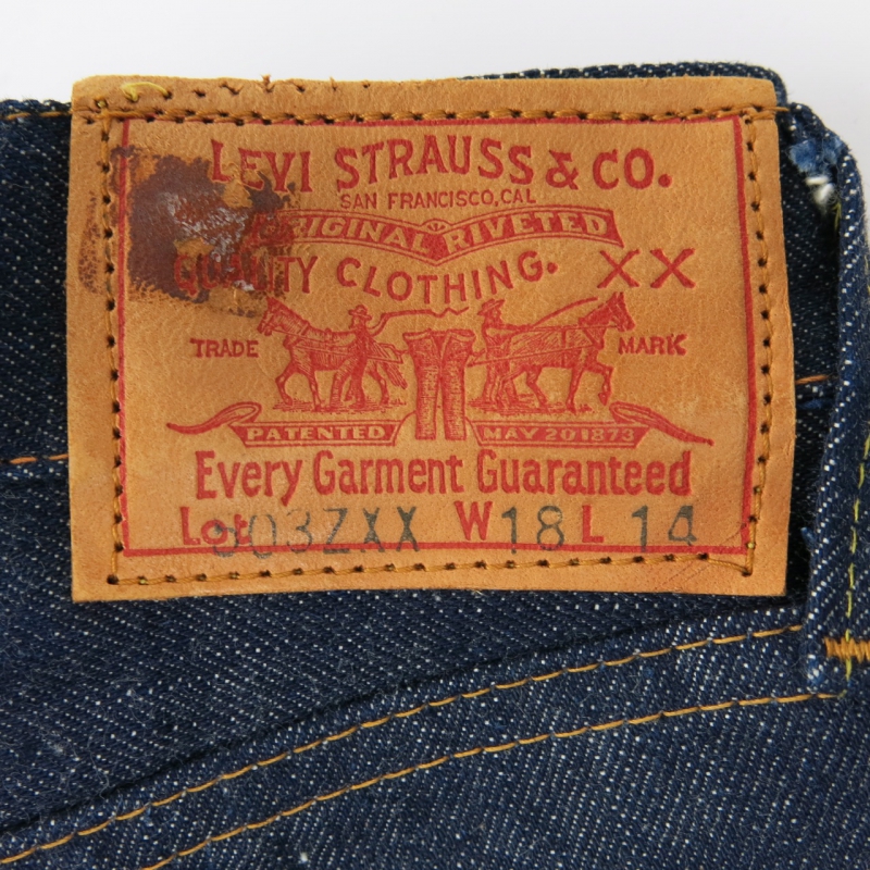 LEVI'S 503ZXX LEATHER PATCH NBW W18 L14 | FOREMOST 古着 