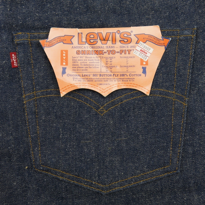 1982©︎ LEVI’S 501 MADE IN USA NOS,W36 L31 | FOREMOST 古着・ビンテージ アメリカから富山に