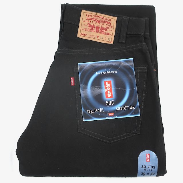 90's Levi's 505-0260 OVER DYED BLACK W30L32 NOS | FOREMOST 古着 ...
