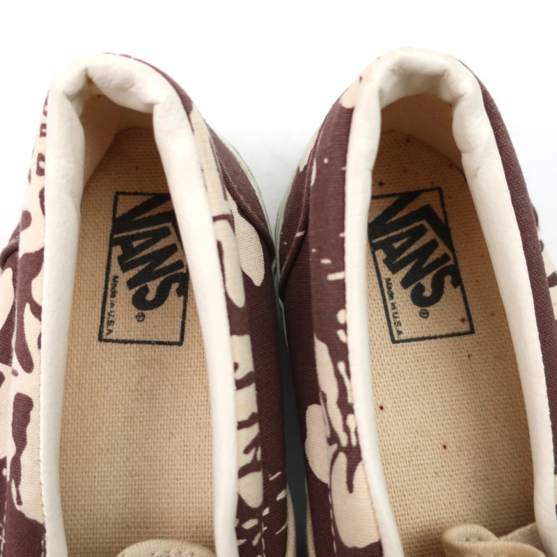 90's VANS SLIP-ON HIBISCUS SIZE:9 MINT | FOREMOST 古着・ビンテージ 