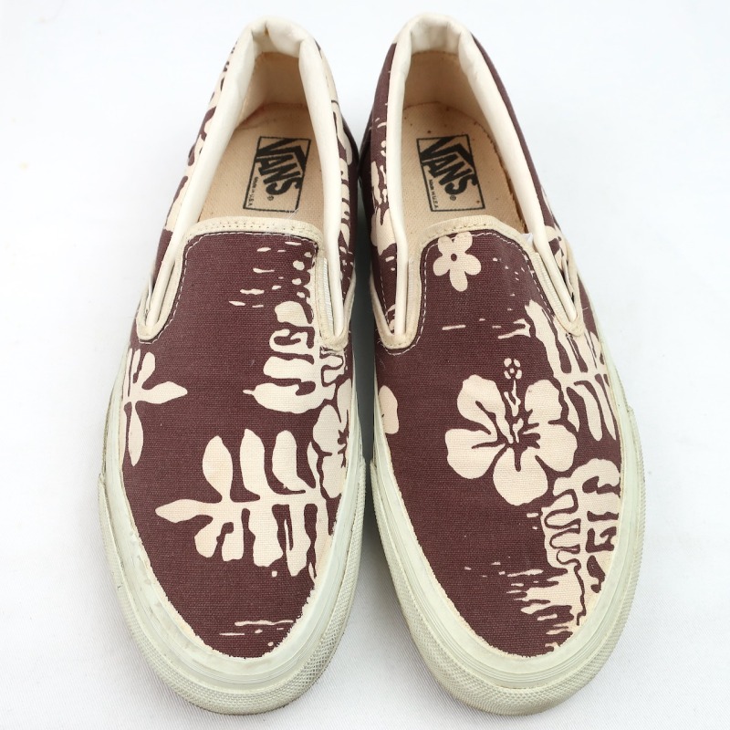 90's VANS SLIP-ON HIBISCUS SIZE:9 MINT | FOREMOST 古着・ビンテージ 